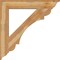 Ekena Millwork Olympic Traditional Rough Sawn Bracket, Western Red Cedar, 6"W x 42"D x 42"H BKT06X42X42OLY01RWR - alternate 4